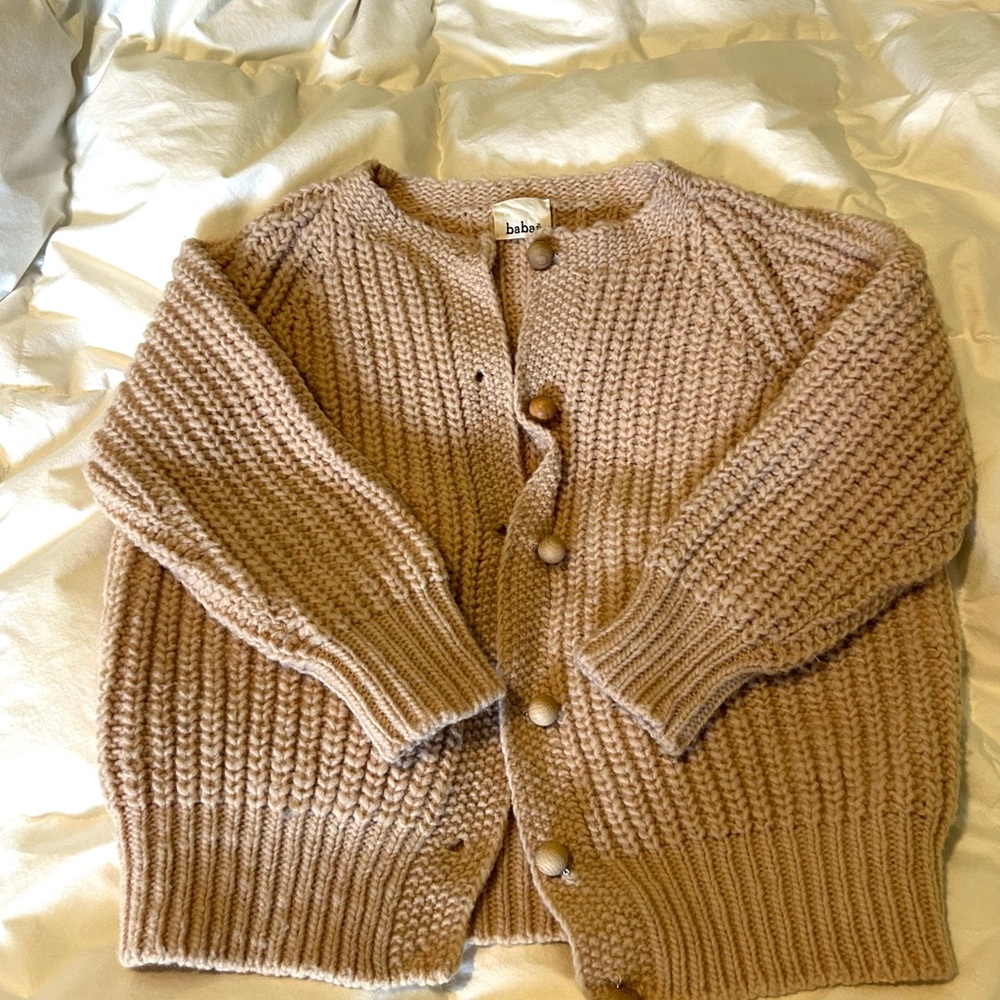 Babaa brand rose colour wool sweater